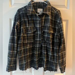 YMI with Love 💕 Flannel with Cut Bottom Design